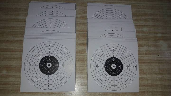 airgun shooting targets pack of 100 sheets