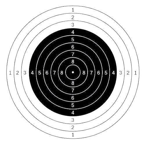 airgun shooting targets pack of 100 sheets