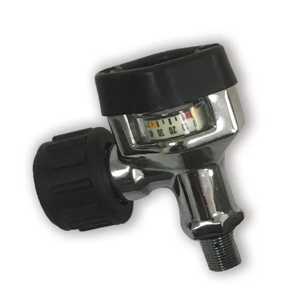 Acecare Air Tank Valve with Pressure Gauge 300Bars/4500psi